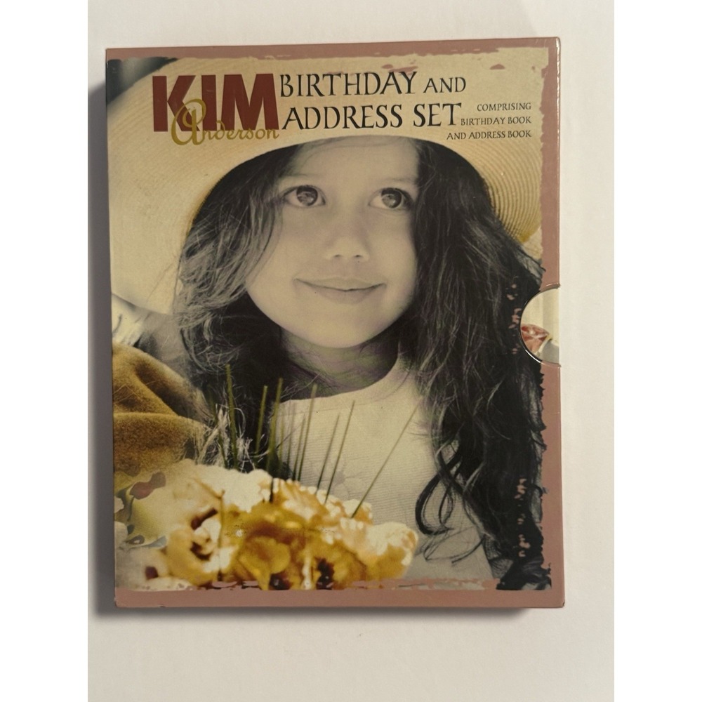 Kim‎ Anderson Birthday and Address Set 2 hardcover books in a slip case